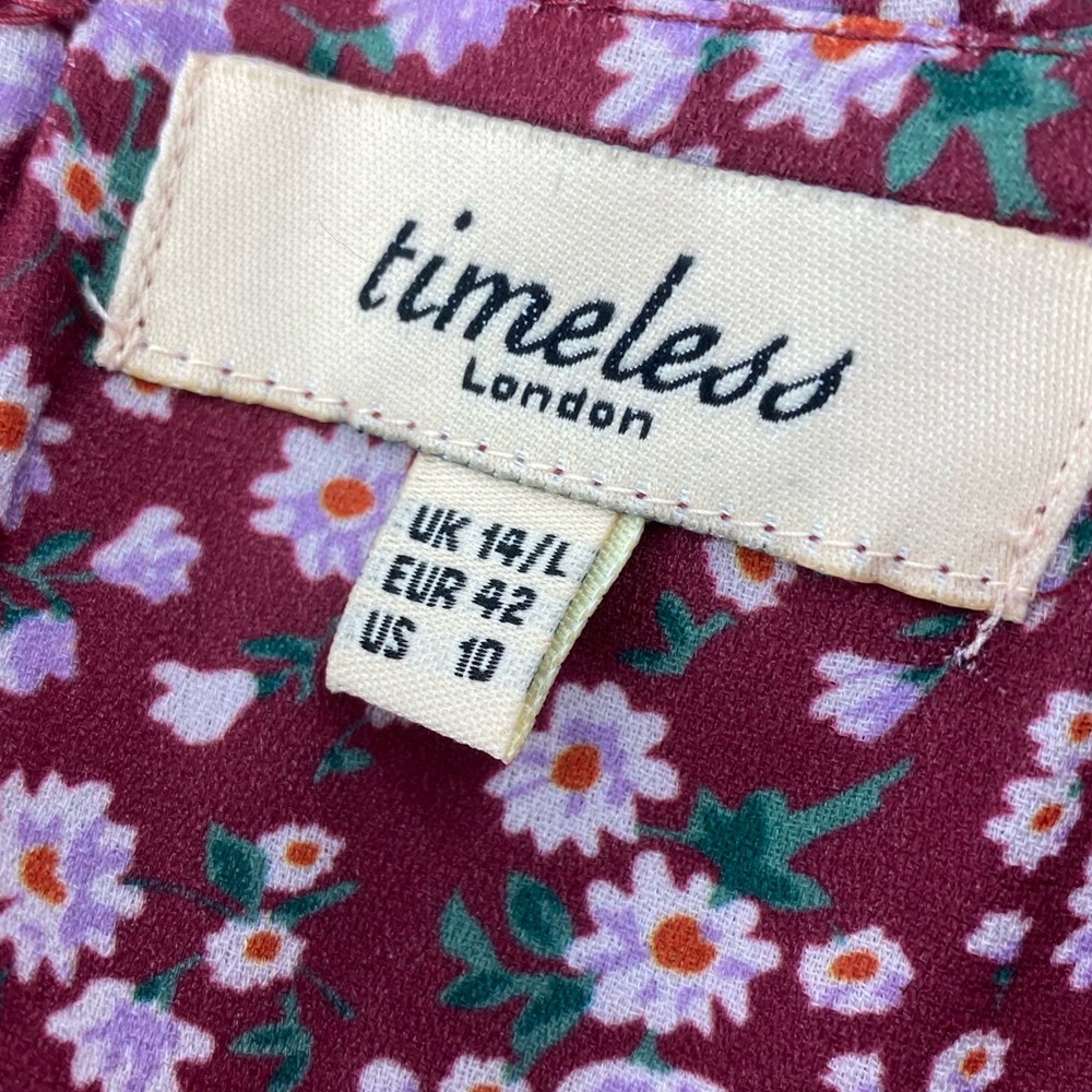 Unique Vintage x Timeless London | Dainty Floral Aaliyah Swing Dress | US 10 - Picture 13 of 16